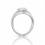 Whitney round lab diamond engagement ring in 14k white gold - view 3