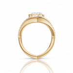 Whitney round lab diamond engagement ring in 18k yellow gold - view 3