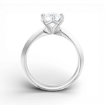 Margaret pear lab diamond engagement ring in platinum - view 2