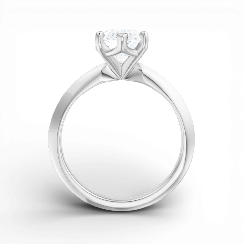 Margaret pear lab diamond engagement ring in platinum - view 2