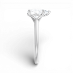 Margaret pear lab diamond engagement ring in platinum - view 4