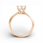 Margaret pear lab diamond engagement ring in 18k rose gold - view 2