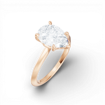 Margaret pear lab diamond engagement ring in 18k rose gold - view 3