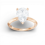 Margaret pear lab diamond engagement ring in 18k rose gold - view 5