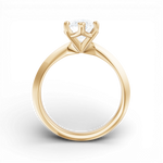 Margaret pear lab diamond engagement ring in 14k yellow gold - view 2