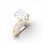 Margaret pear lab diamond engagement ring in 14k yellow gold - view 3