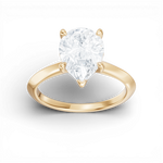 Margaret pear lab diamond engagement ring in 18k yellow gold - view 5