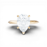 Margaret pear lab diamond engagement ring in 14k yellow gold - view 6