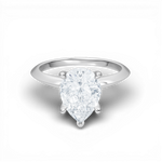 Marlene pear lab diamond engagement ring in platinum