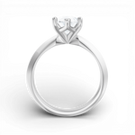Marlene pear lab diamond engagement ring in 14k white gold - view 2