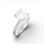 Marlene pear lab diamond engagement ring in 18k white gold - view 3
