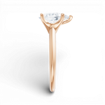 Marlene pear lab diamond engagement ring in 18k rose gold - view 4