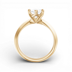 Marlene pear lab diamond engagement ring in 18k yellow gold - view 2