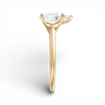 Marlene pear lab diamond engagement ring in 14k yellow gold - view 4