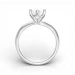 Miranda pear lab diamond engagement ring in platinum - view 2