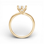 Miranda pear lab diamond engagement ring in 18k yellow gold - view 2