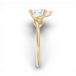 Miranda pear lab diamond engagement ring in 14k yellow gold - view 4
