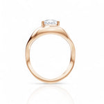 Theresa pear lab diamond engagement ring in 18k rose gold - view 2