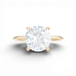 Marlene round lab diamond engagement ring in 14k yellow gold - view 6