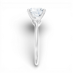 Miranda round lab diamond engagement ring in 14k white gold - view 4