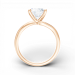 Miranda round lab diamond engagement ring in 18k rose gold - view 3