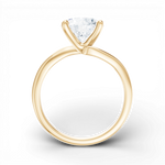 Miranda round lab diamond engagement ring in 18k yellow gold - view 3