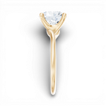 Miranda round lab diamond engagement ring in 18k yellow gold - view 4
