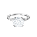 Valerie round lab diamond engagement ring in 14k white gold