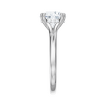 Valerie round lab diamond engagement ring in 18k white gold - view 4