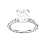 Valerie round lab diamond engagement ring in 18k white gold - view 5