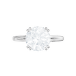 Valerie round lab diamond engagement ring in 14k white gold - view 6