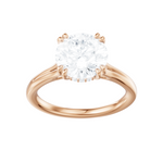 Valerie round lab diamond engagement ring in 18k rose gold - view 5