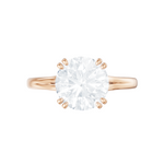 Valerie round lab diamond engagement ring in 18k rose gold - view 6