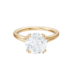 Valerie round lab diamond engagement ring in 18k yellow gold
