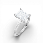 Margaret radiant lab diamond engagement ring in platinum - view 3