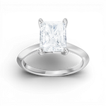 Margaret radiant lab diamond engagement ring in 14k white gold - view 5