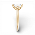 Margaret radiant lab diamond engagement ring in 14k yellow gold - view 4