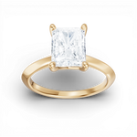 Margaret radiant lab diamond engagement ring in 18k yellow gold - view 5