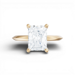 Margaret radiant lab diamond engagement ring in 14k yellow gold - view 6