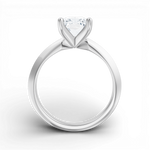 Marlene radiant lab diamond engagement ring in 14k white gold - view 2