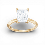 Marlene radiant lab diamond engagement ring in 14k yellow gold - view 5