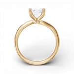 Miranda radiant lab diamond engagement ring in 14k yellow gold - view 2