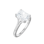 Valerie radiant lab diamond engagement ring in 14k white gold - view 3