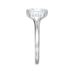 Valerie radiant lab diamond engagement ring in platinum - view 4