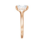 Valerie radiant lab diamond engagement ring in 18k rose gold - view 4