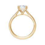 Valerie radiant lab diamond engagement ring in 18k yellow gold - view 2
