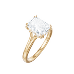 Valerie radiant lab diamond engagement ring in 18k yellow gold - view 3