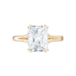 Valerie radiant lab diamond engagement ring in 18k yellow gold - view 6