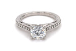 Deborah Round Cut Lab Grown Diamond 18Kt Rose Gold Engagement Ring