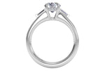 Katie Round Cut Lab Grown Diamond 18Kt White Gold Engagement Ring - View 2